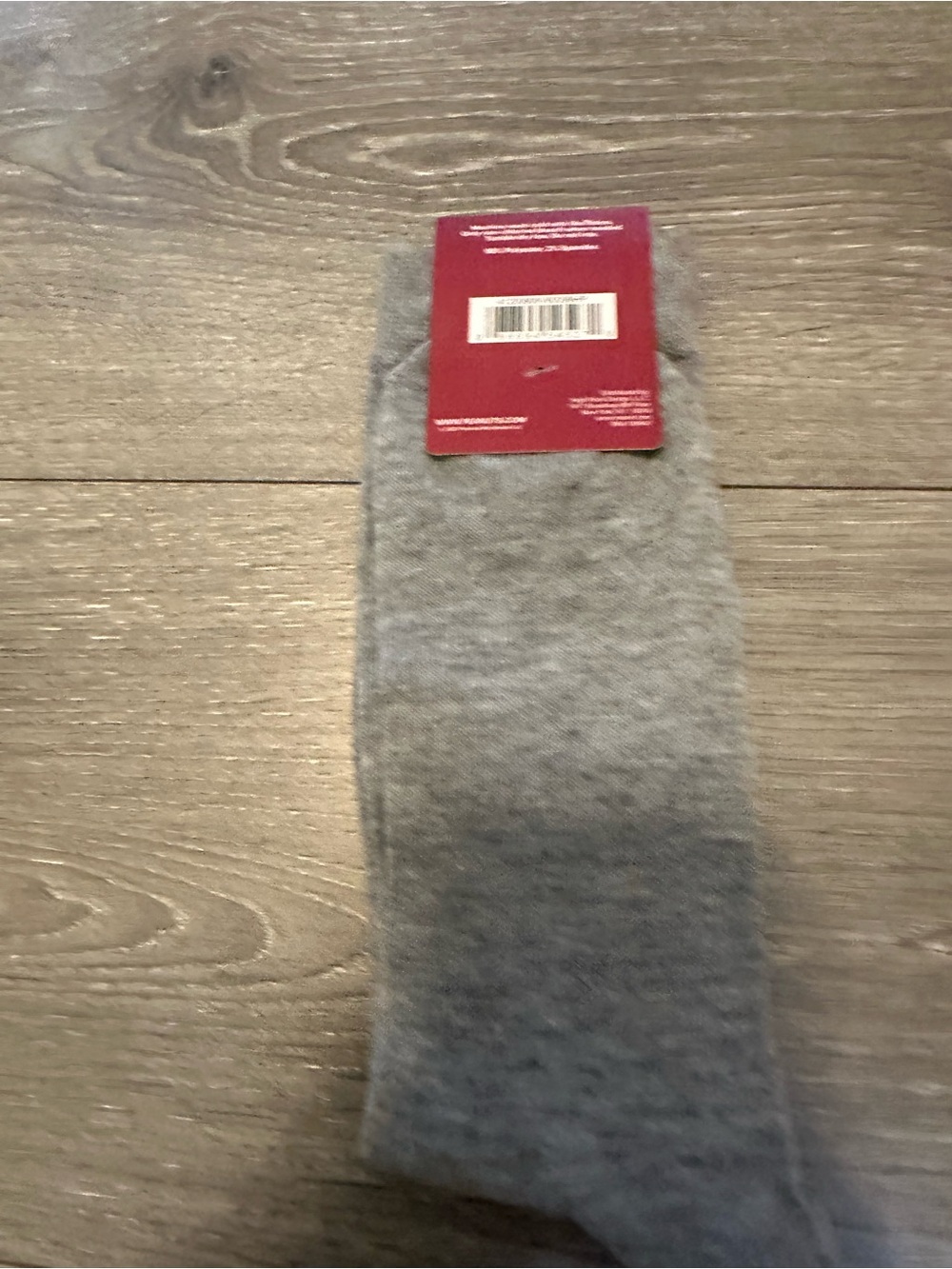 Peanuts Gray Snoopy Crew Socks with rainbow accents size 6 1/2 to 12 - Picture 3 of 3